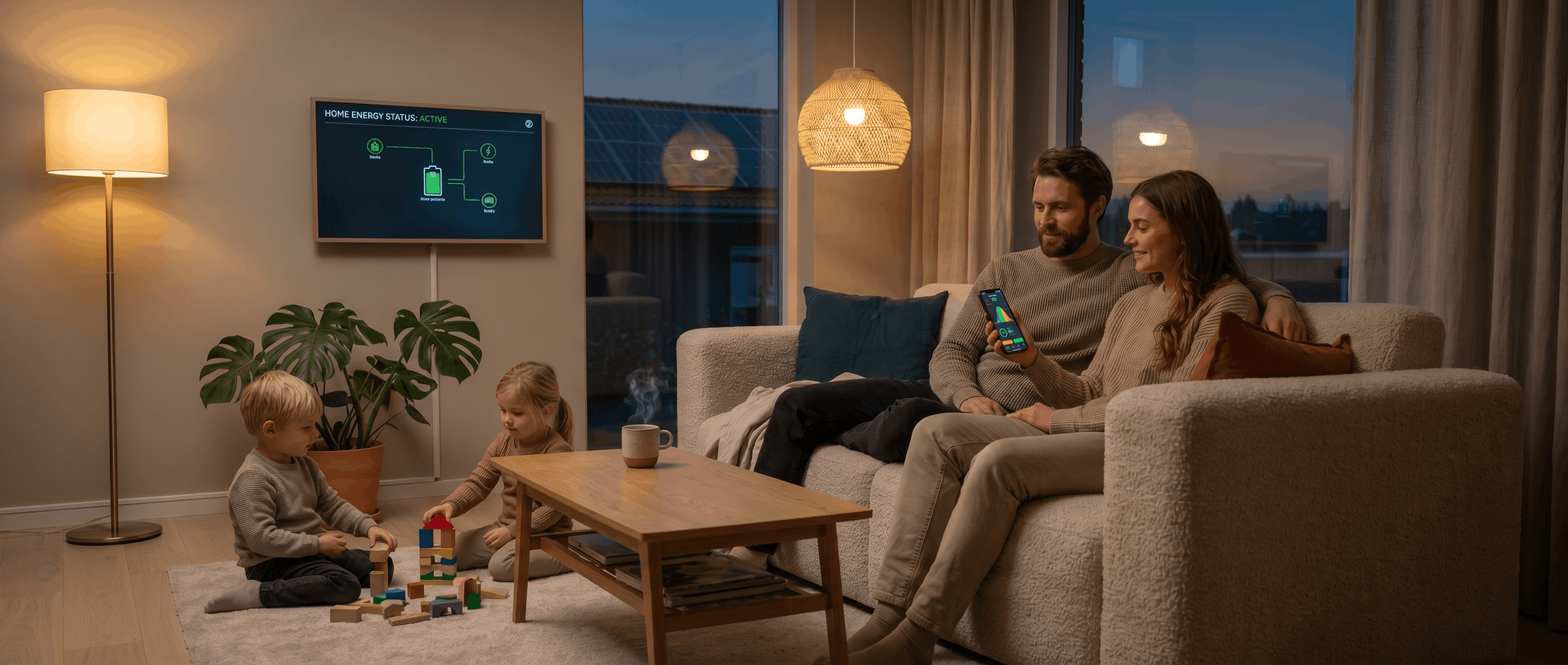 Glasfaser Smart Home Familie